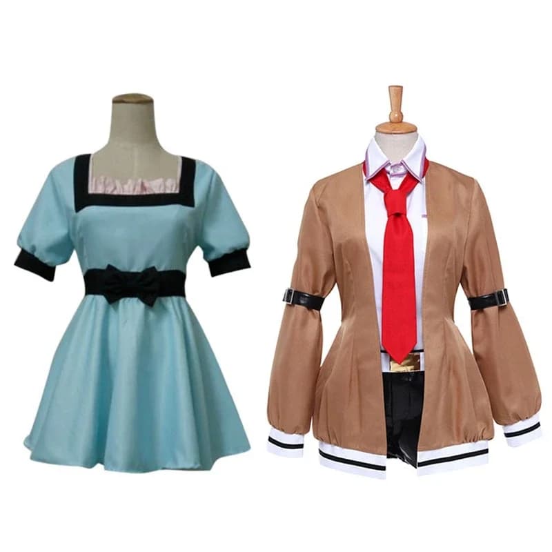 Gioco Anime Steins Gate Shiina Mayuri Makise Kurisu Costume Cosplay Donne Ragazze Vestono Halloween Outfit Carnevale Abbigliamento