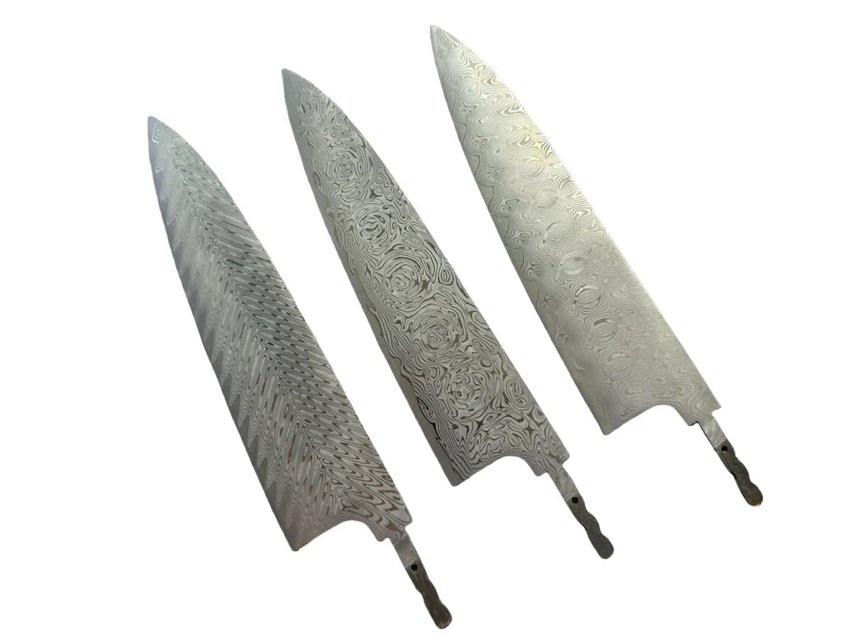 RHON DIY Net Knife Blade 67Layer VG10 Damascus Steel Gyuto Knife Japanese Kitchen Cuisine Chef's Slicing Knives Without Handle