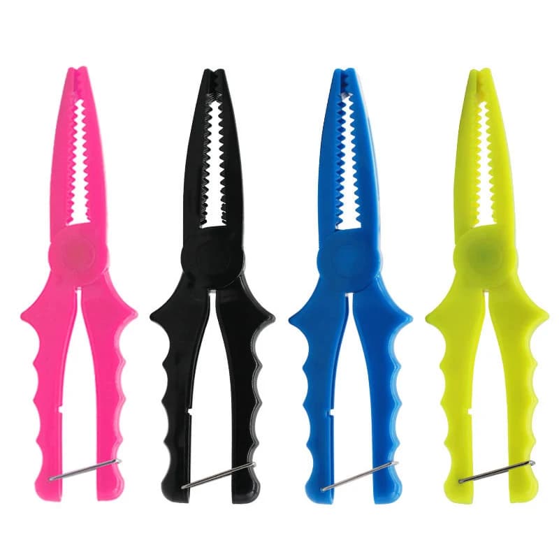 1PC Pinze da pesca antiscivolo ABS Morsetto per pesci Pinza Cattura Strumento di rilascio Gancio Estrattore Pinze per supporto corpo per la pesca con l'amo