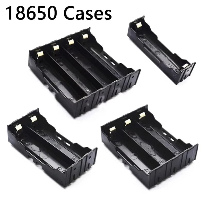 18650 Custodie per batterie di riserva Custodia per batterie fai da te 18650 Contenitore di alimentazione 1X 2X 3X 4X 18650 Custodia per batteria con cavo