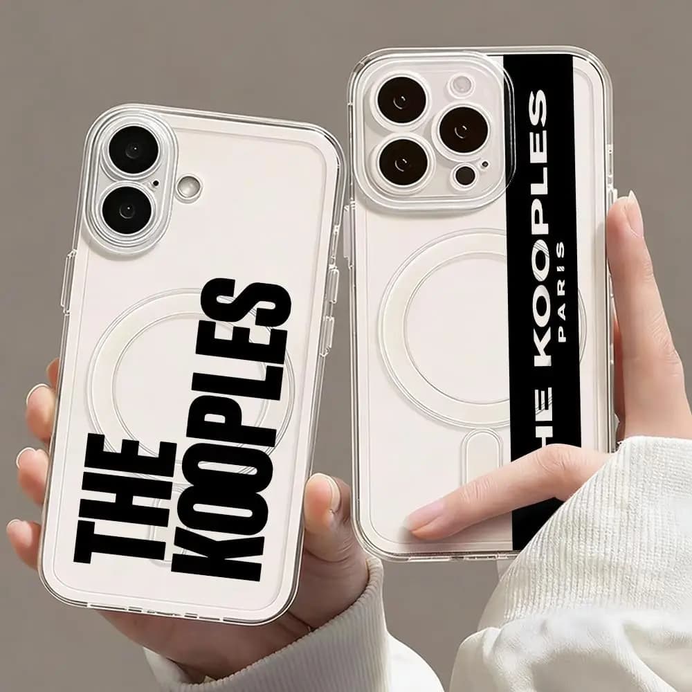 Custodia Magnetica Trasparente Hot The K-KoopleS per iPhone 17 16 15 14 13 12 Pro Max Plus, Cover Sottile Wireless