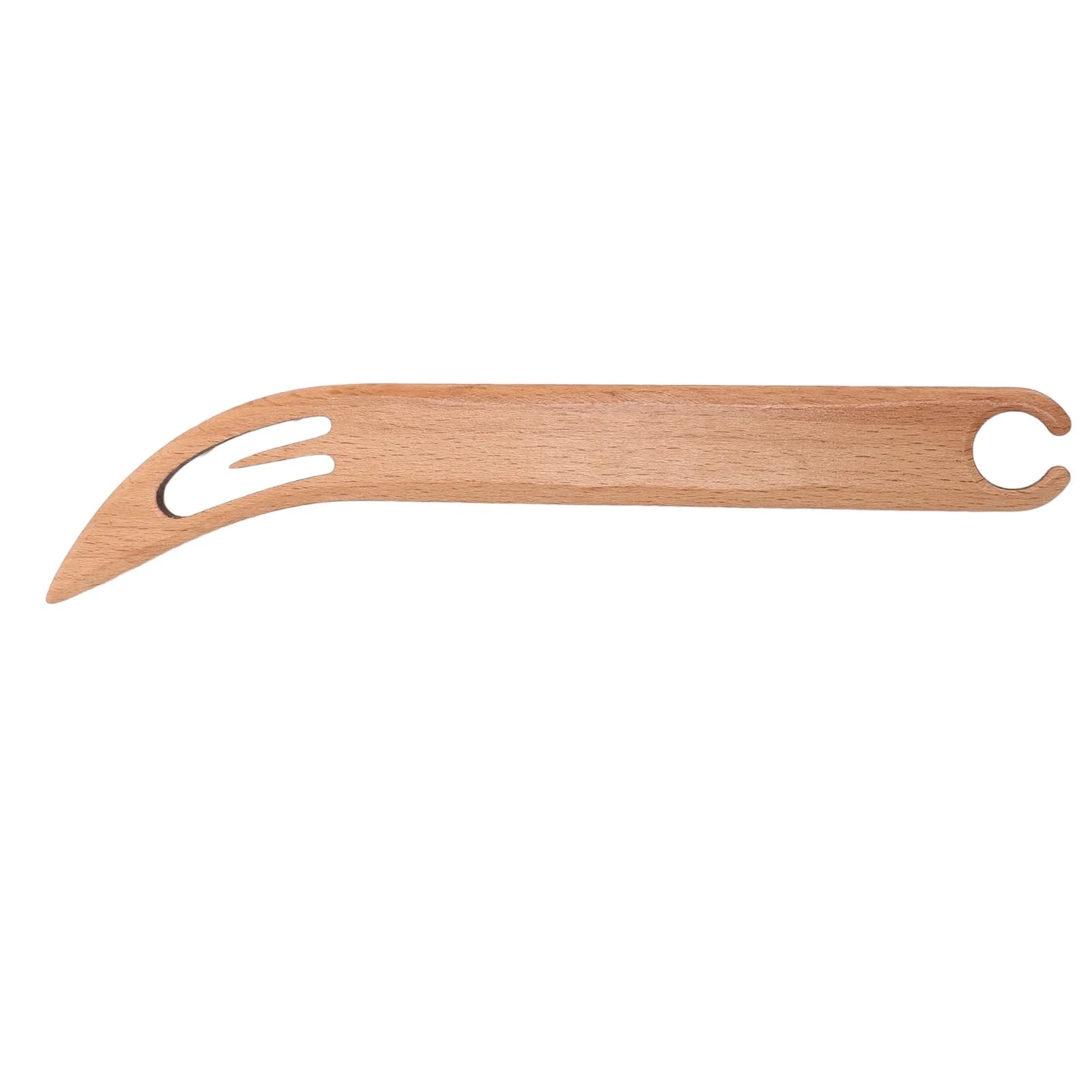Wooden Weaving Shuttle Portable Smoothly Surface Weaving Shuttle for Inkle Looms Table Looms Bend Head Pattern