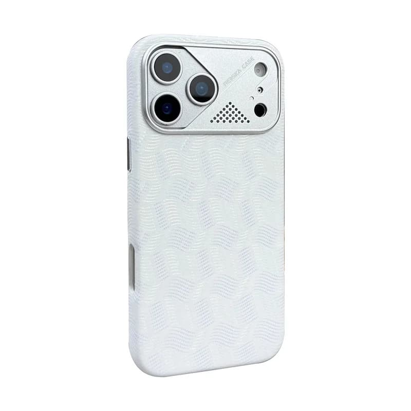 Custodia di Lusso in Pelle PU Magnetica per iPhone 15 16 17 Pro Max, Sottile e Leggera, Compatibile con Ricarica Wireless MagSafe, Antiurto