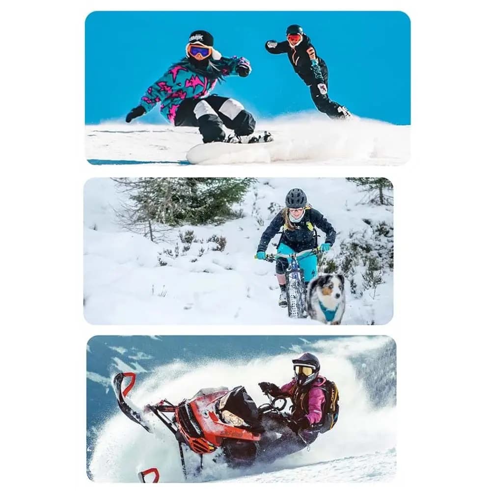 Guanti touchscreen da sci, guanti invernali caldi a dita intere per la guida, accessori moto per cellulare con touchscreen