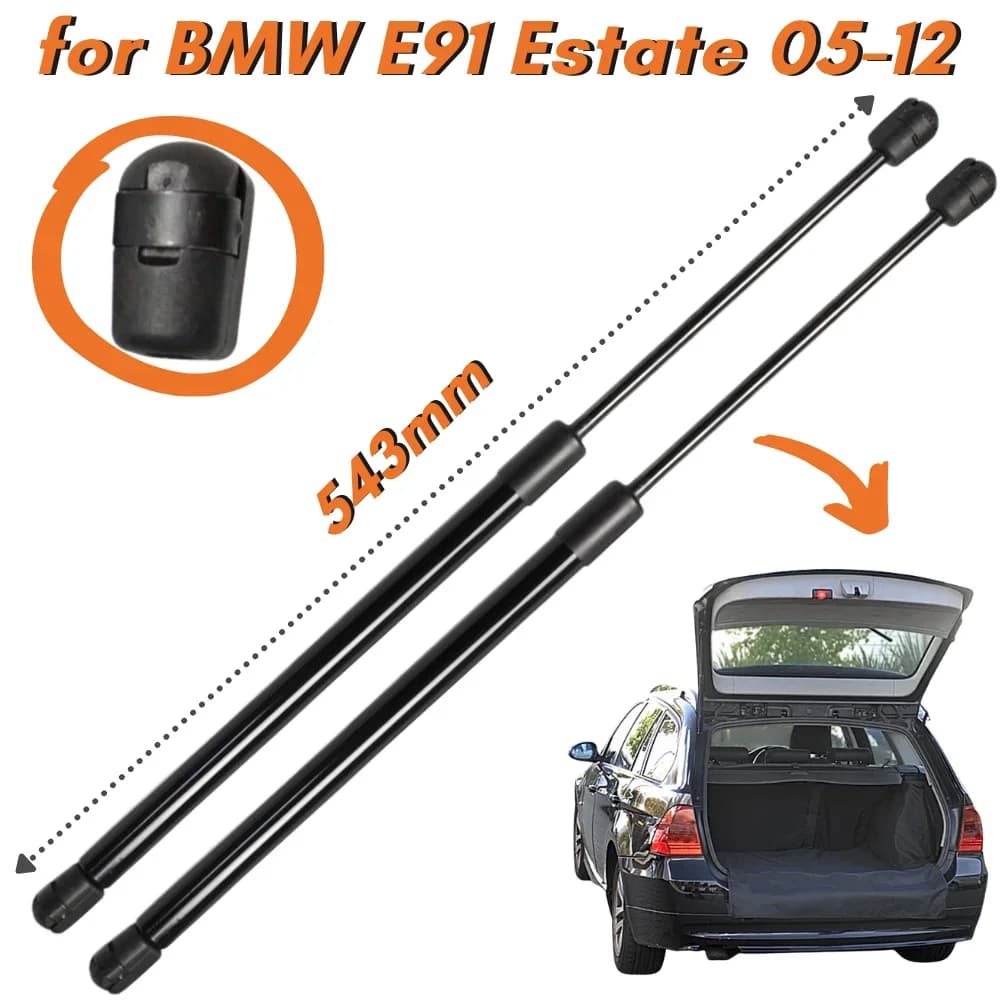 Qty(2) puntoni del bagagliaio per BMW 3 Touring E91 Estate 2005-2012 543mm portellone posteriore Boot molle a Gas sollevatore supporta ammortizzatori