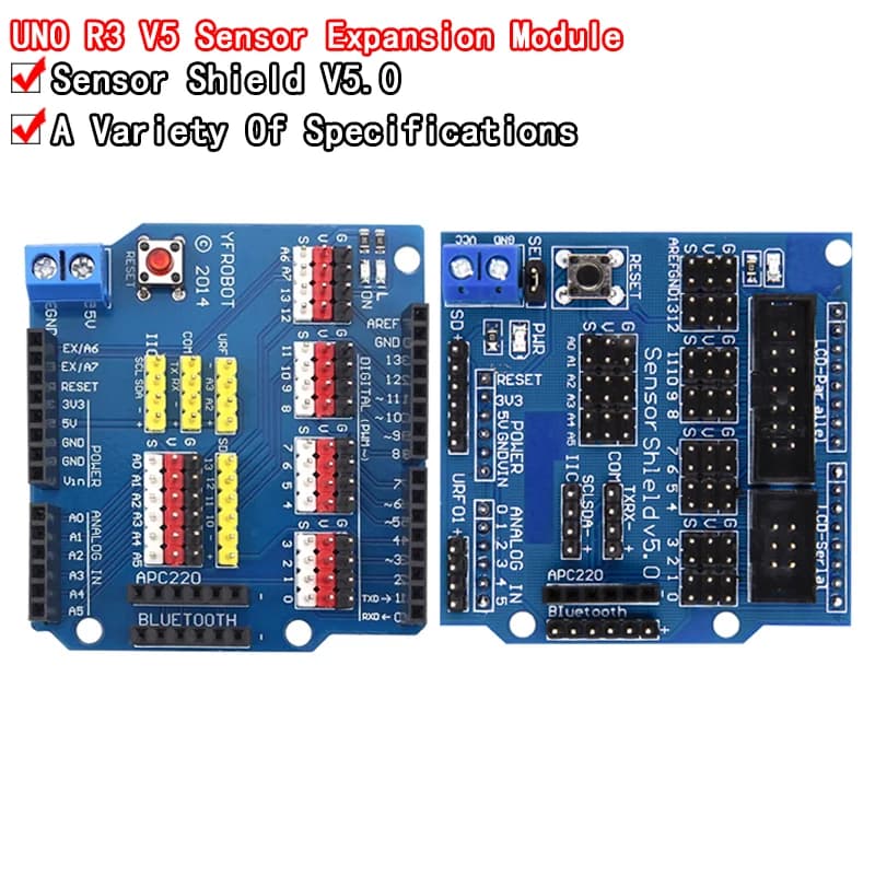 V5 Sensor Shield Expansion Card For Arduino UNO R3 V5.0 Module Electronic Sensor Shield V5 Expansion Card