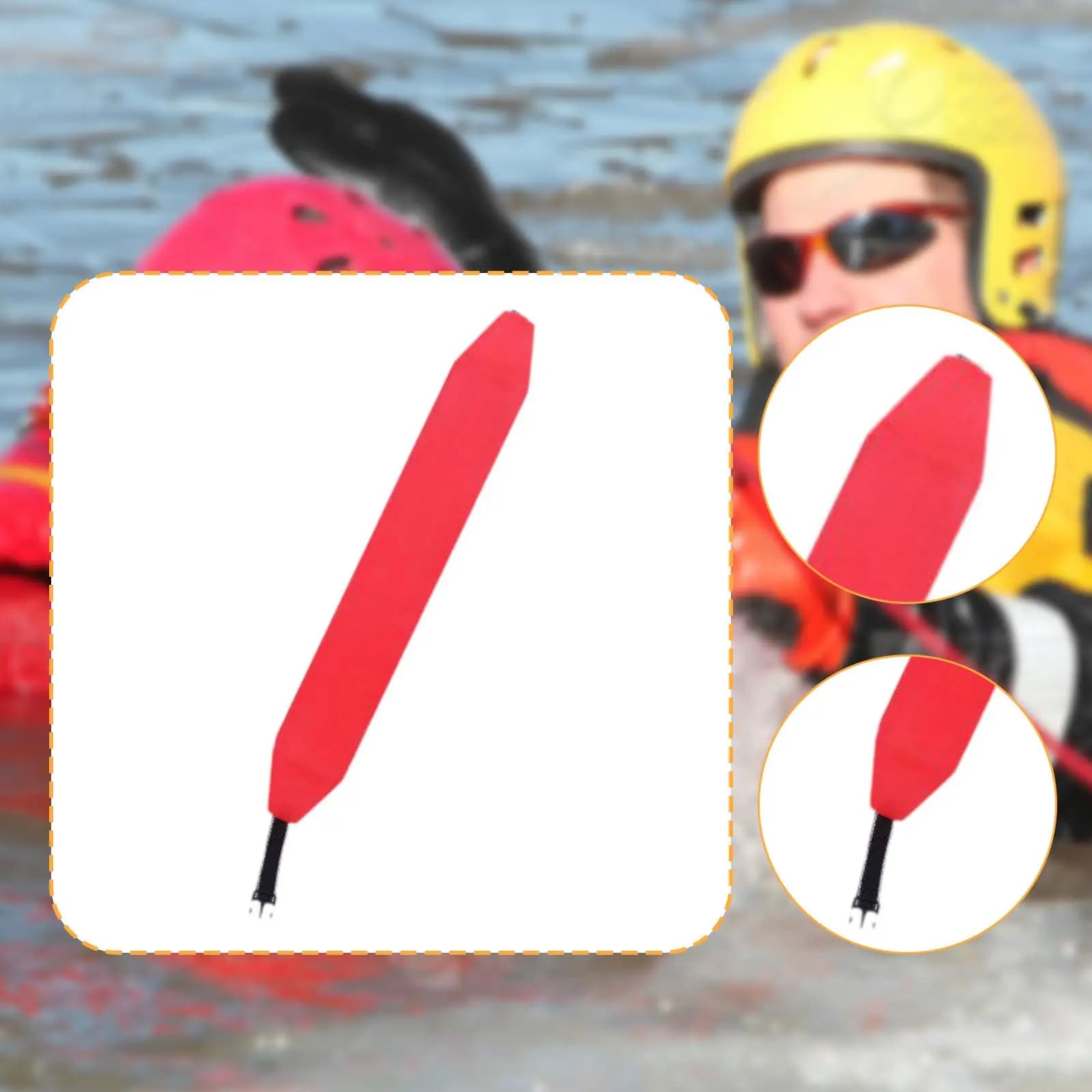 Lifeguard Help Tube EVA Floatation Equipment Portable Rescue Marker Buoy for Snorkeling and Water Activities