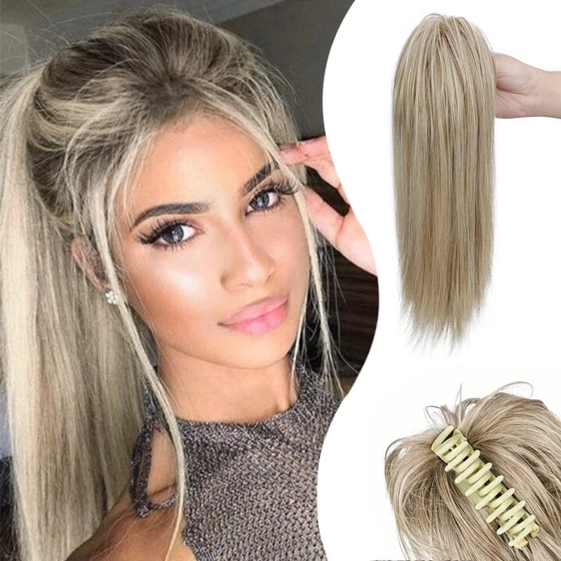Fermaglio a clip alto a cascata per capelli sintetici da donna, nuovo stile cinese, dolce e cool, per coda di cavallo a fontana da ragazza trendy