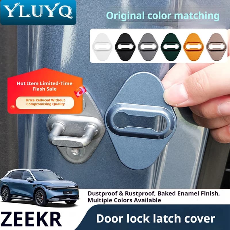 ZEEKR 7X Copertura protettiva per serratura portiera auto Zeekr Fermaporta per auto Copertura antiruggine Fibbia per serratura Accessori decorativi