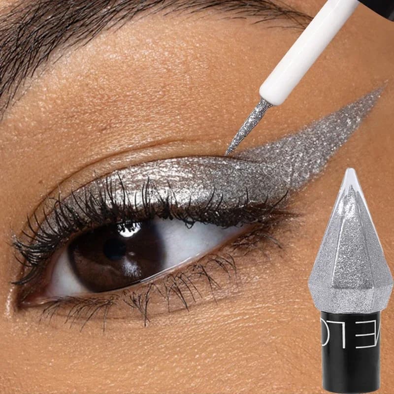 Diamond Shiny Eyeliner Eyeshadow Stick Waterproof Glitter paillettes Pink Liquid Eye liner Eye Shadow Pen cosmetici per il trucco coreano