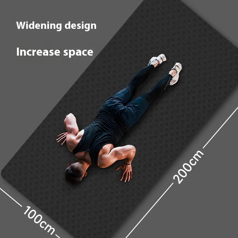 2 meters wide and often TPE yoga mat for exercise logo with rope for jumping at home wholesale