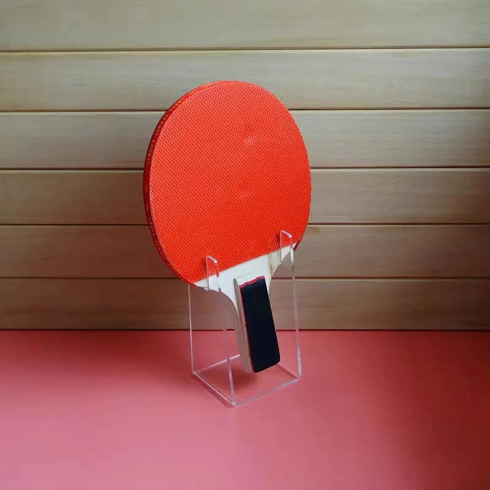 Exhibitor for Ping Pong Rackets in Acrylic, Transparent Base for Table Tennis Rackets, Table Stand for Exhibition