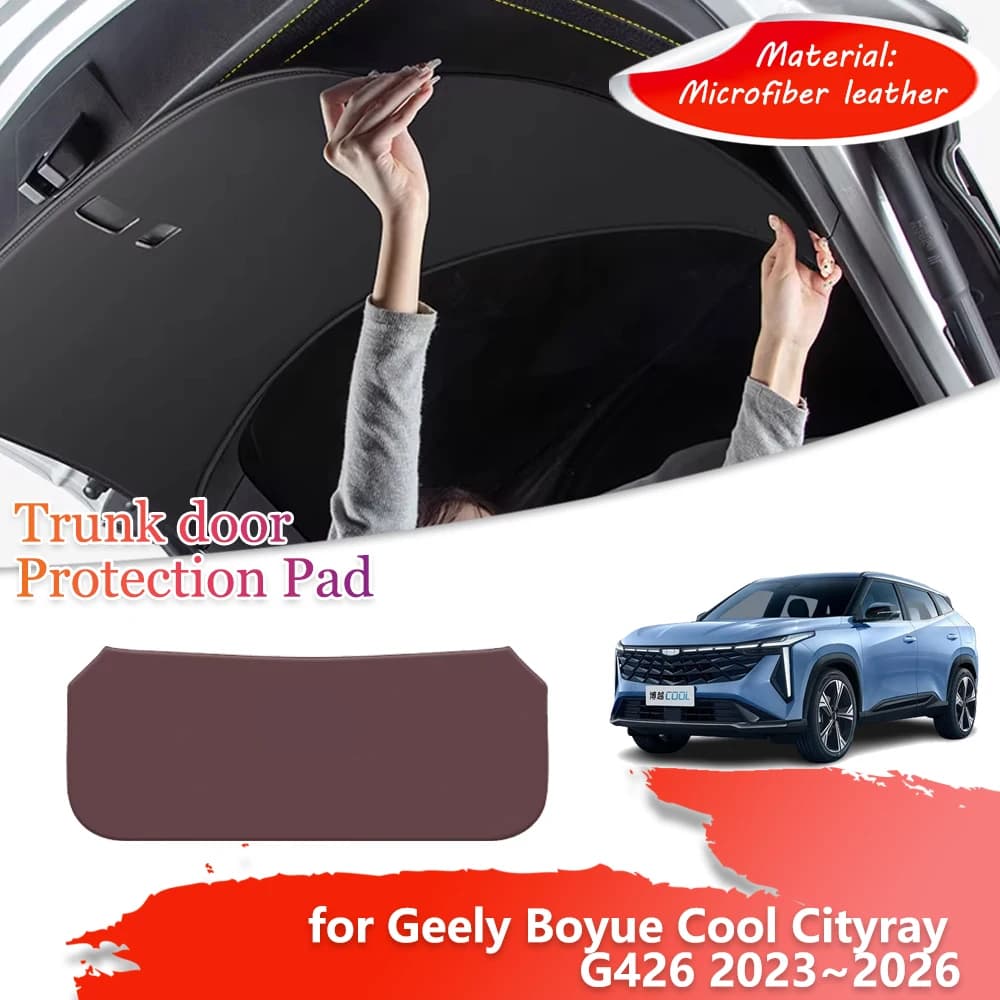 Trunk Tailgate Protection Mat for Geely Boyue Cool Cityray G426 2023~2026 Car Door inside Anti-dirty Cover Pad Part Accessories