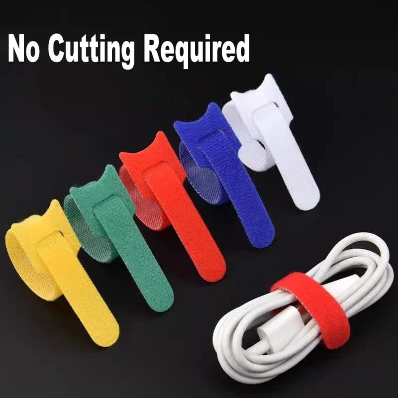 Fascette stringicavo rilasciabili in nylon, nastro di fissaggio a strappo, cinghie per cavi, organizer per fili, fascette multiuso per legatura, riutilizzabili