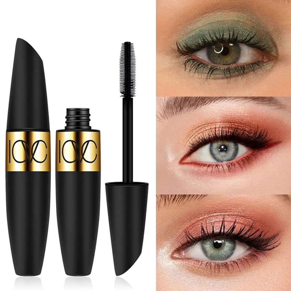 Eyelash Fiber Mascara, Eyelash primer, thick, dense, curly, 3D, natural, sweat resistant, long-lasting, elongating, waterproof, W E9L9