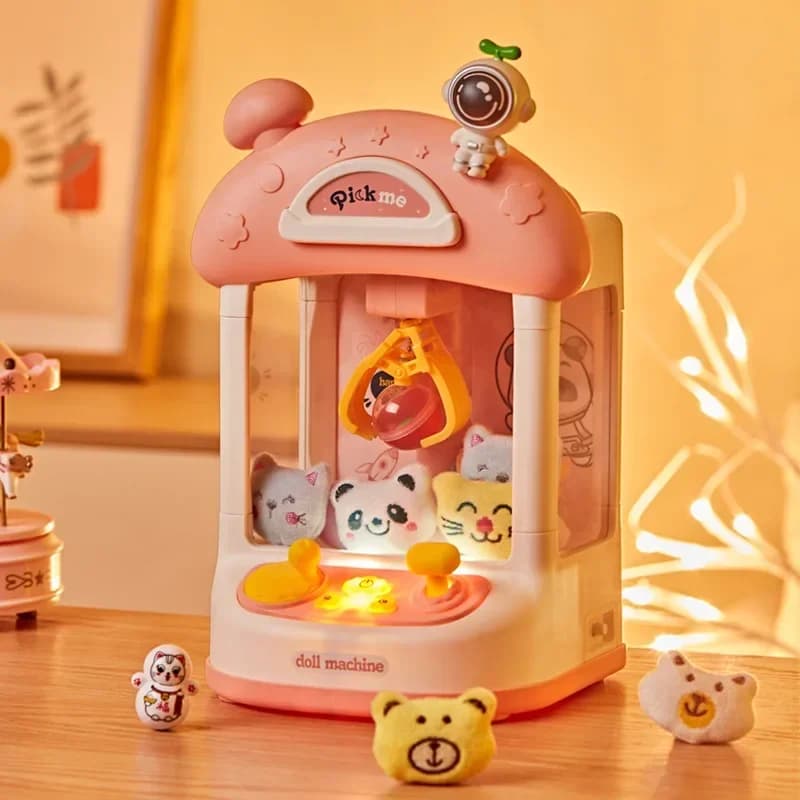 Mini gru gioco bambola macchina giocattolo con musica leggera per bambini cartone animato astronauta gioco da tavolo gioco da tavolo giocattolo per bambini regalo