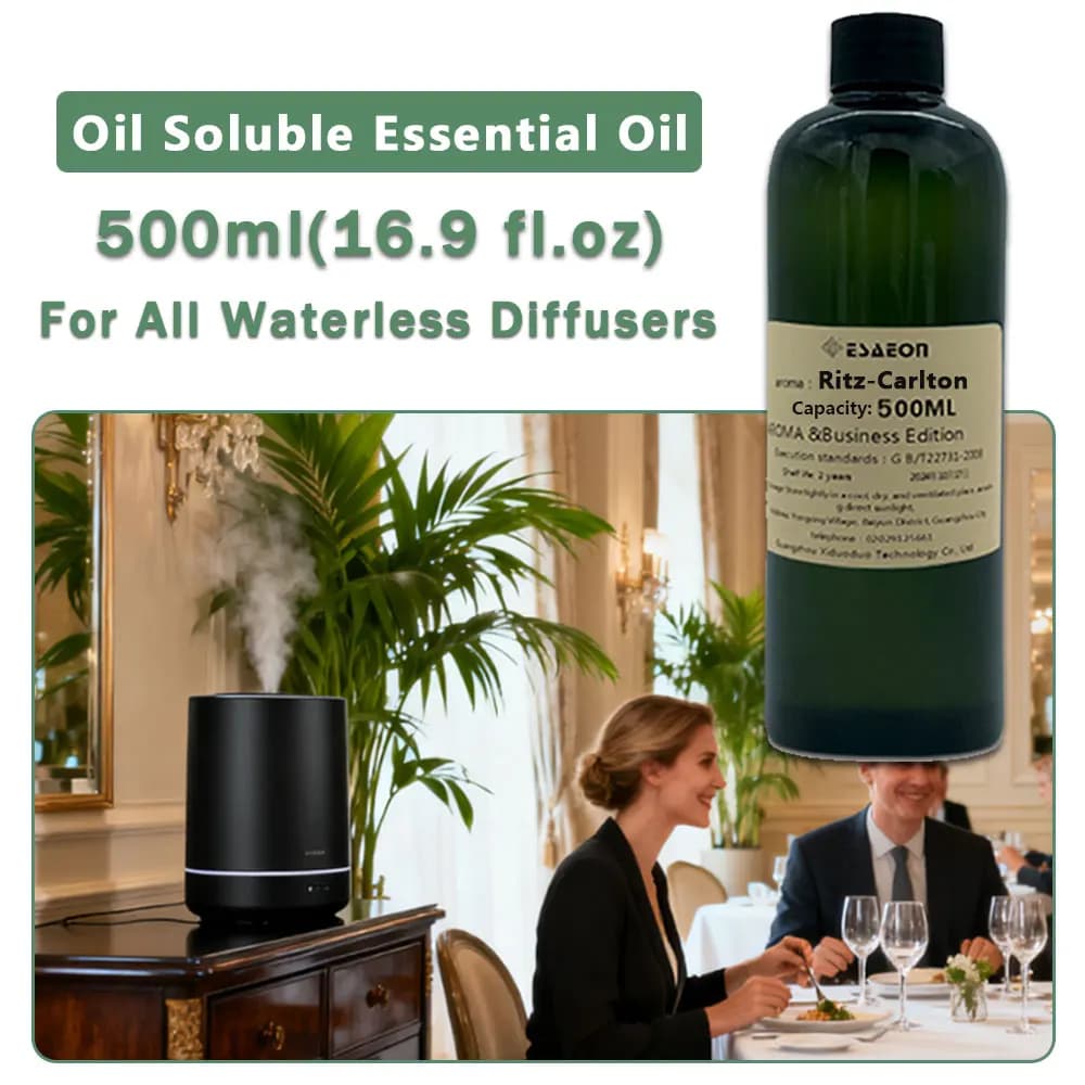 ESAEON Aroma Machine Supplement Oils - Essential Oil For All Waterless Aromatherapy Machines, Ritz-Carlton - 500ML (16.9 fl.oz)