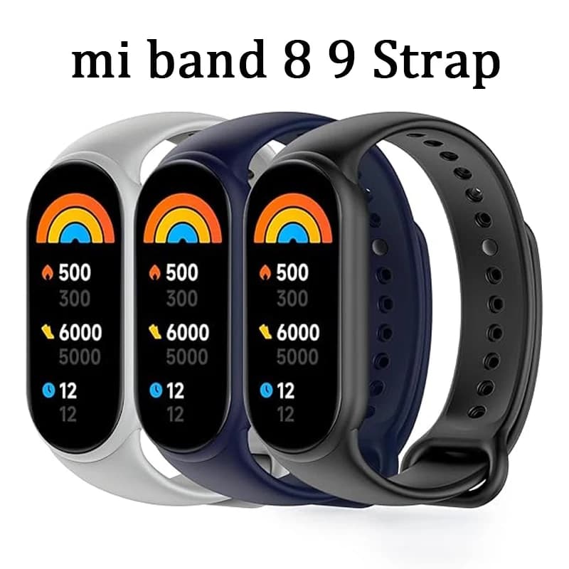 for Mi Band 8 Strap miband 9 Accessories Silicone Sport Replacement belt Wrist pulseira correa for Xiaomi Mi Band 9 8 Bracelet