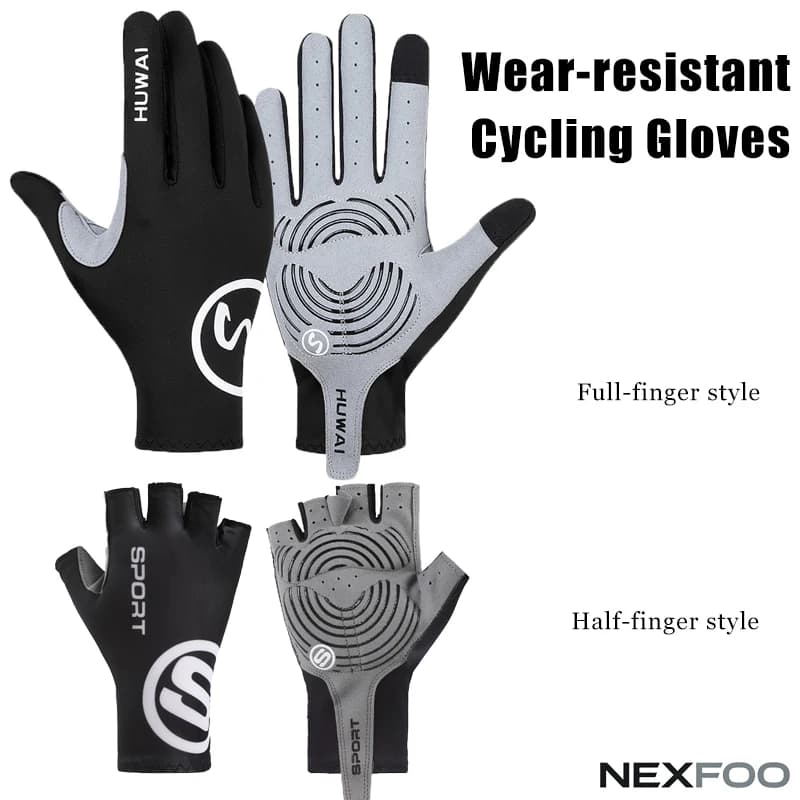 Full fingers cycling gloves for spring and summer – Anti-slip, durable, breathable, wear-resistant, comfortable for outdoor sports