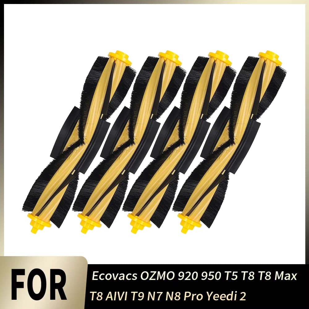 Spazzola Principale per Ecovacs OZMO 920 950 T5 T8 T8 Max T8 AIVI T9 N7 N8 Pro Yeedi 2 Hybrid - Accessori di Ricambio Durevoli per Pulizia Profonda