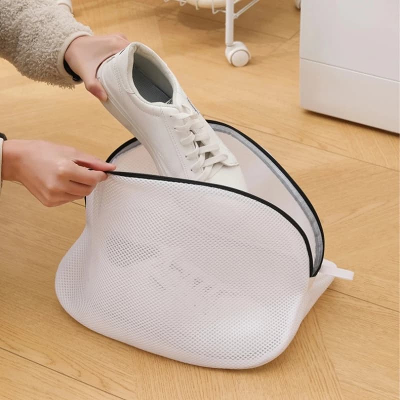 Washing of shoes Bag for laundry Washing machine cleaning tool Protective shoes Polyester mesh bag House cleaning products
