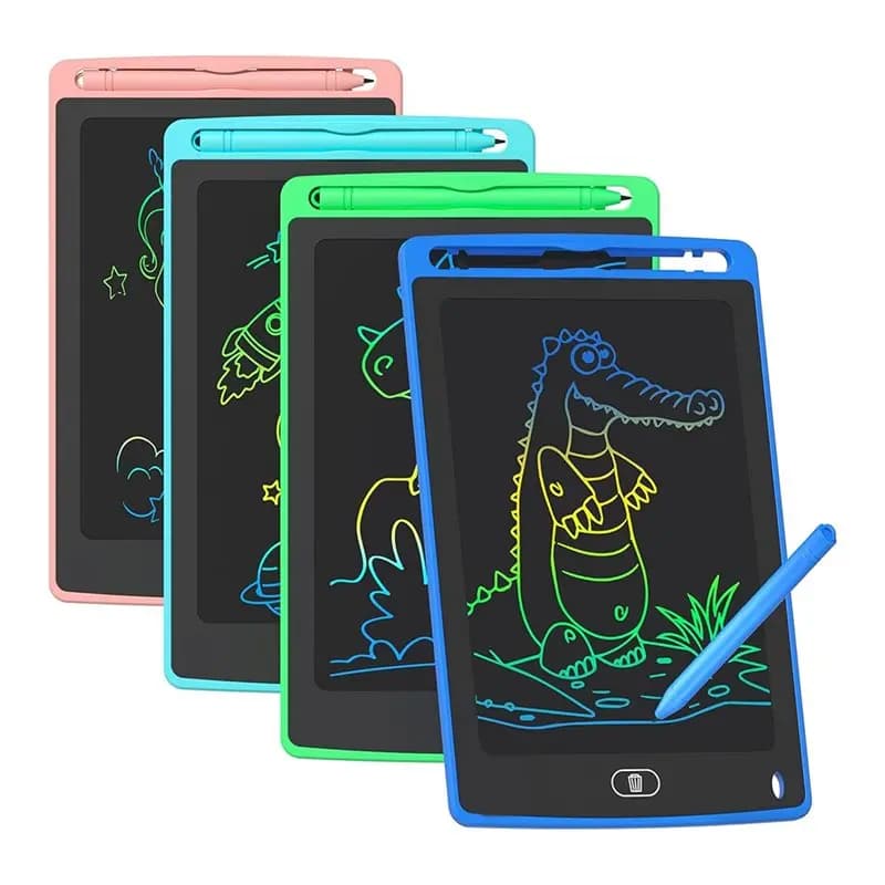 MACH-Apprendimento educativo per bambini Tavoletta da scrittura LCD da 4 pezzi, tavoletta da disegno colorata da 8,5 pollici per scarabocchi Compleanno