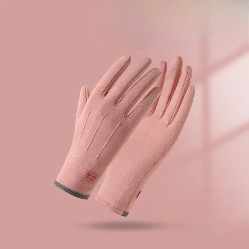 German Velvet Women's Thermal Gloves - Polar Pile of Cotton and cashmere for Winter Cycling, Cycling Guide and Cold-proof Guide