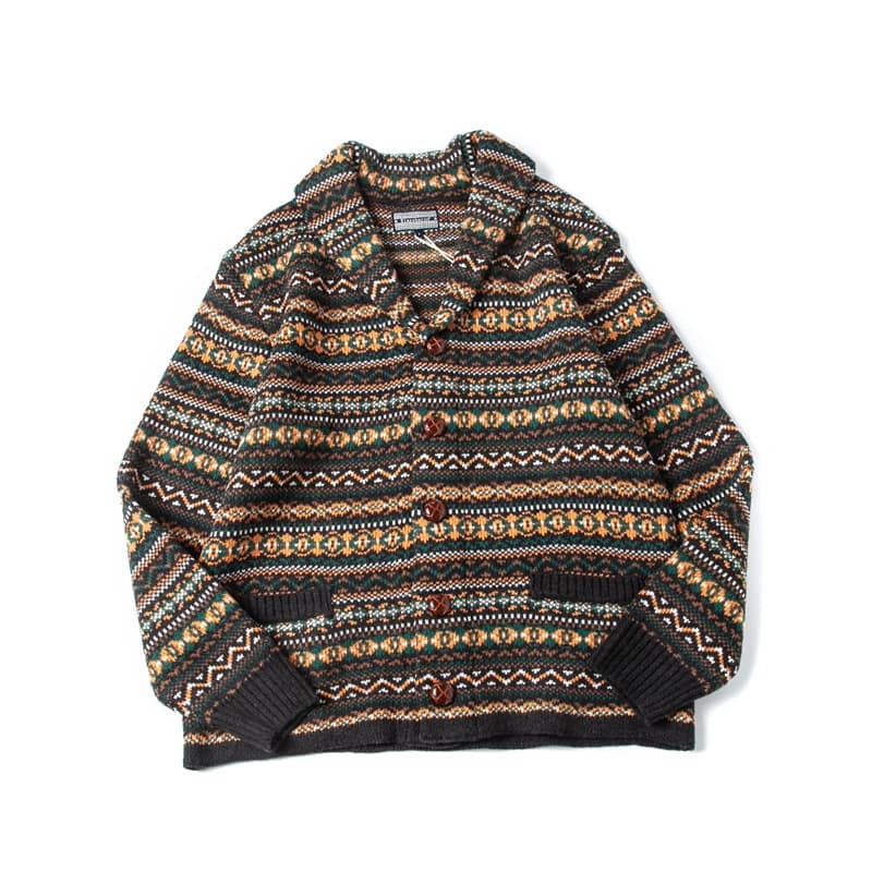 Cardigan in Maglia Spessa di Cotone e Lana Pesante con Bottoni, Maglione Autunno Inverno da Uomo, Capospalla Unisex