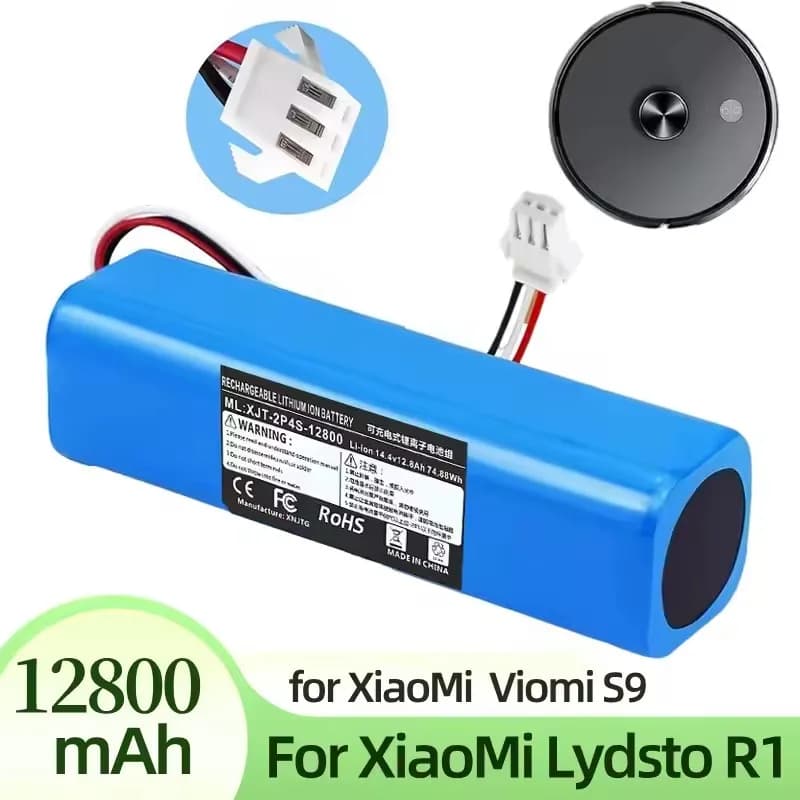 LOLRKO 14.4 V 12800mAh Li-ion Replacement Battery for Proscenic M7 Pro, M8 Pro, M7 MAX, Laresar L6 Pro, Ultenic T10, Viomi S9