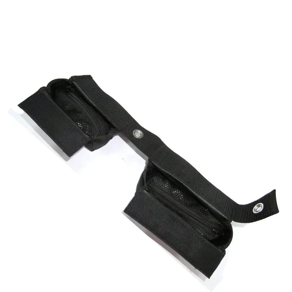 Outdoor bag for Snorkeling Scuba V 1680D Nylon 17*6cm adjustable pocket system with double tank 13*6cm black dive tools