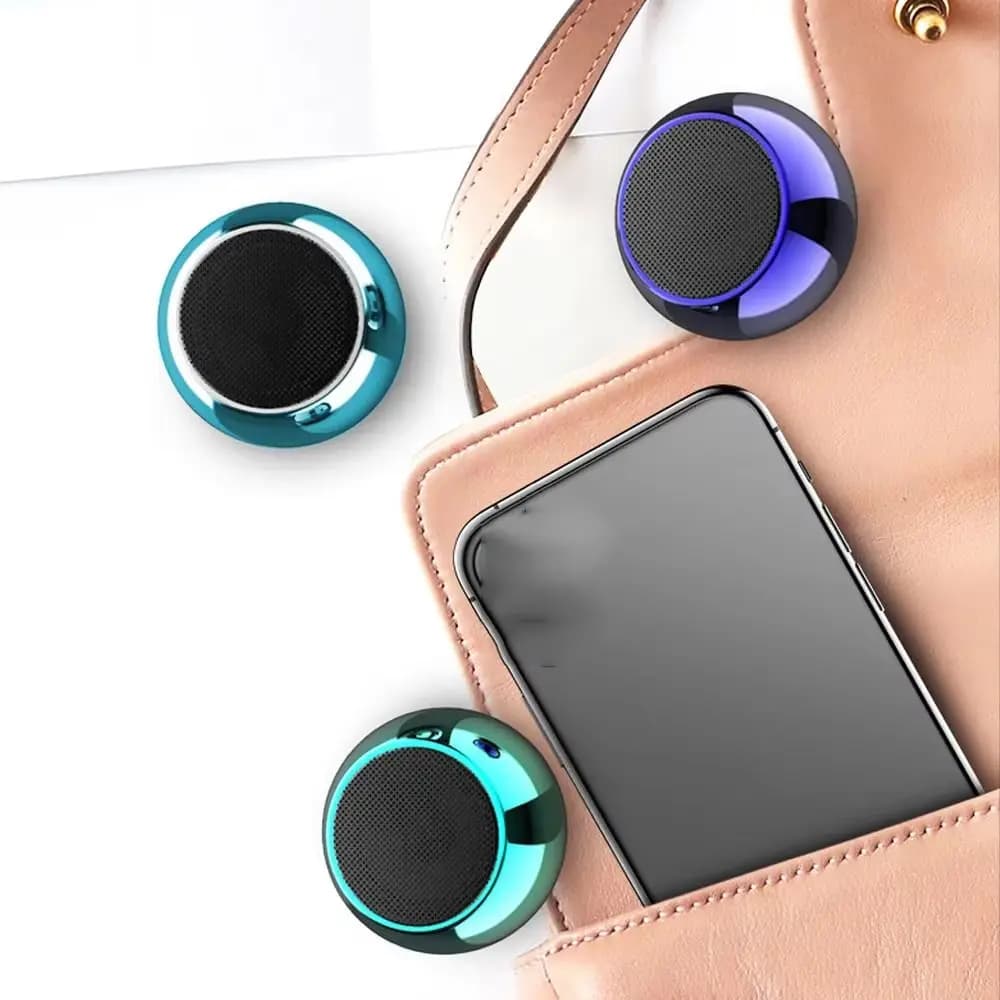 with RGB Lighting Mini Bluetooth Speaker 2-in-1 High Sound Wireless Sound Box Quality Magnetic Portable Subwoofer Travel Outdoor