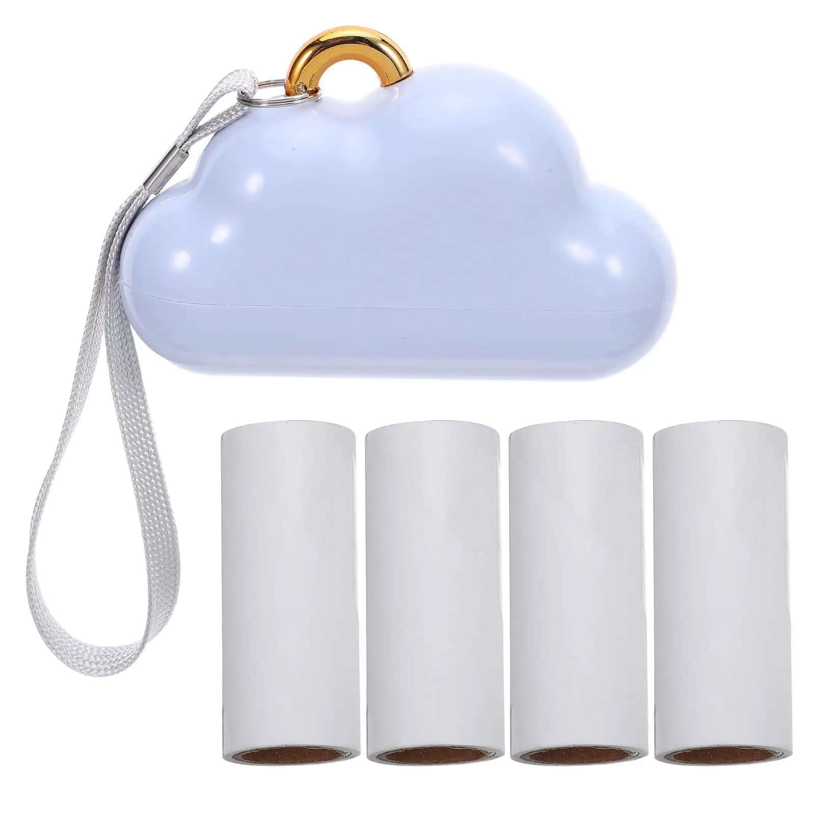 1Set Reusable Lint Roller Portable Lightweight Adhesive Sheets Easy Tear Replace for Clothing Upholstery Travel