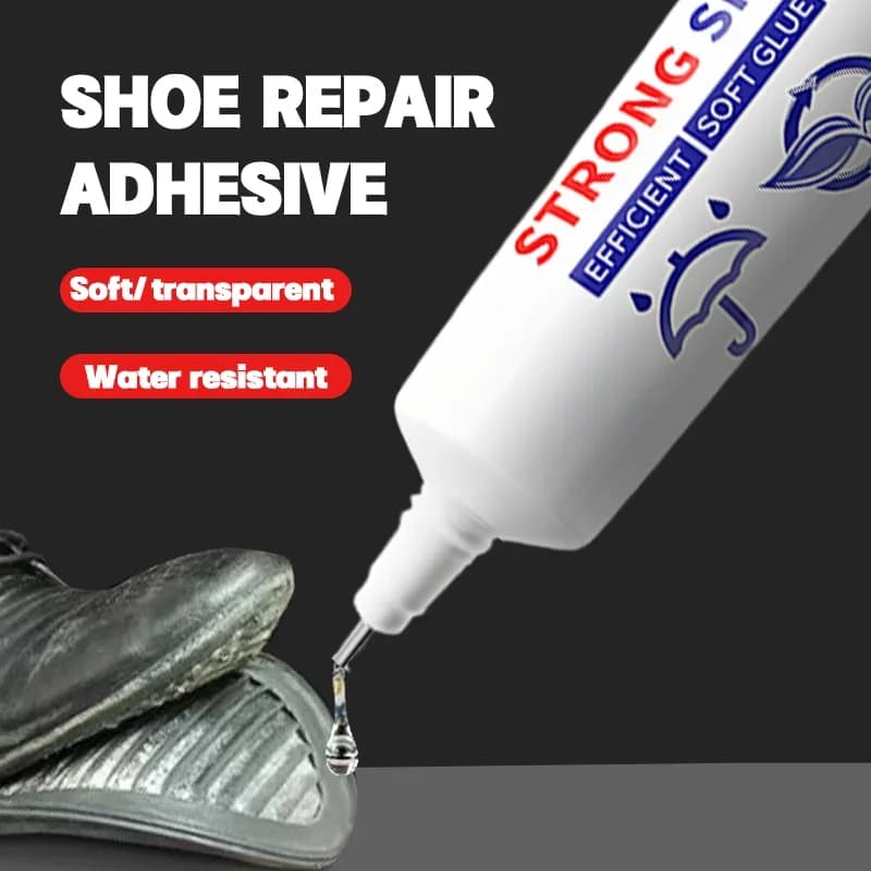 Colla per scarpe da 60 ml Colla universale per riparazione sigillante per scarpe Adesivo per riparazione suola Colla trasparente impermeabile per riparazione rapida per sandalo per sneaker