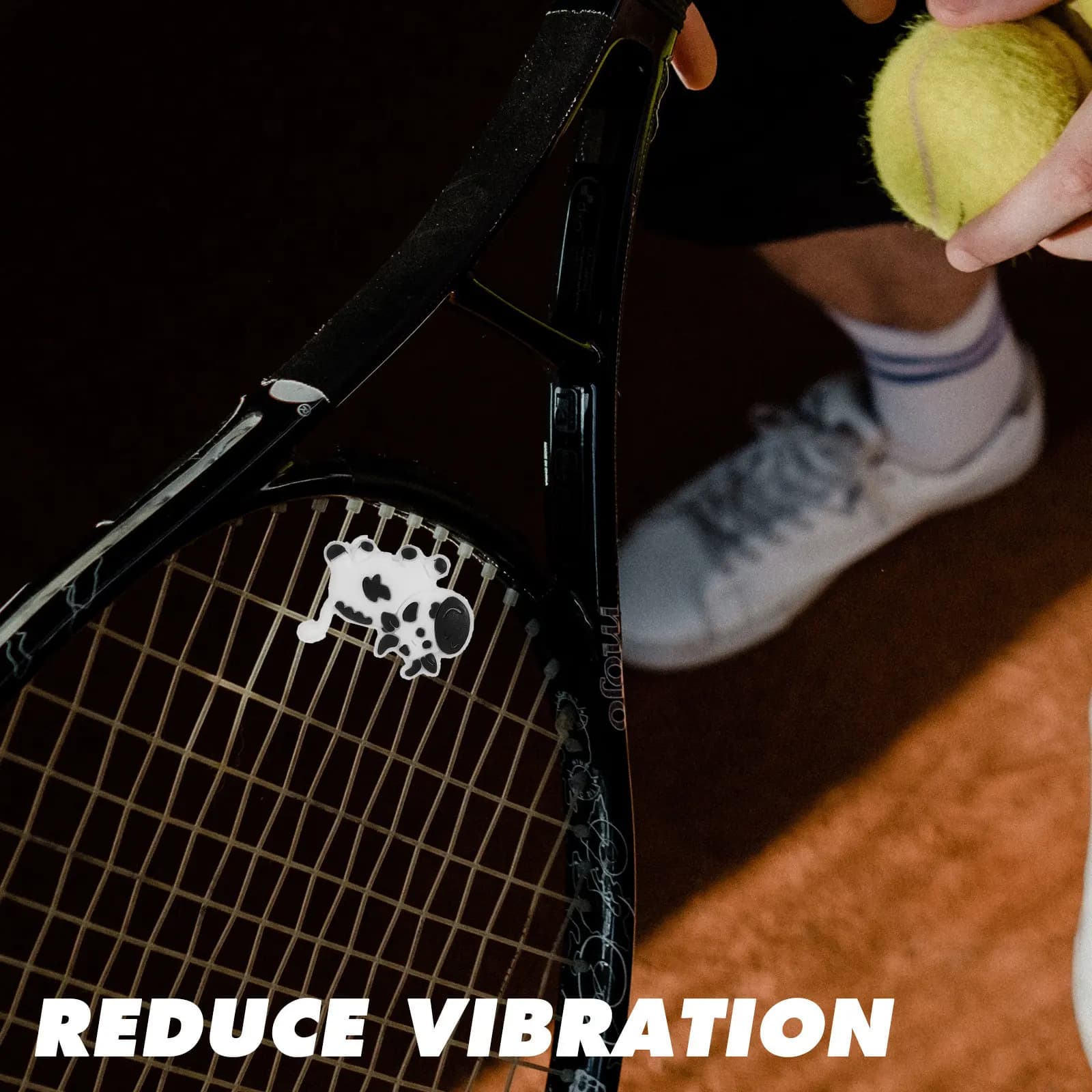6 Pezzi Ammortizzatori in Silicone per Racchette da Tennis, Riducono le Vibrazioni del Rischio, Stabili e Sicuri, per Tennis all'Aperto