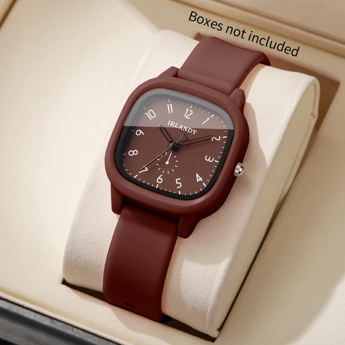 Orologio da Polso da Donna con Quadrante Arabo alla Moda, Cinturino in Silicone, Orologio al Quarzo Casual, Regalo per Ragazze (Senza Scatola)