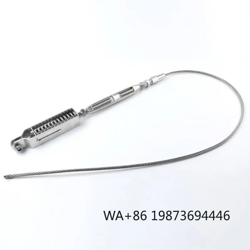 Forged stainless steel wire rope rigging hardware, tensioner fork eye accessory packed for marine hoisting application
