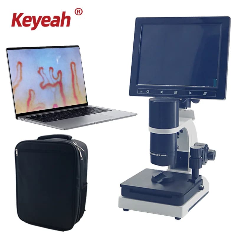 Macchina per test di microcircolazione con piega per unghie/microscopio per analisi per laboratorio biologico