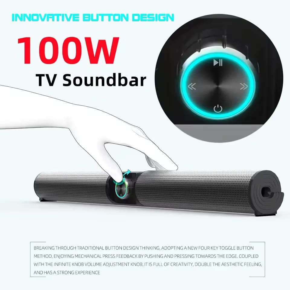 High Quality BS55 100W Theater Home Theater System Bletooth Speaker Subwoofer Wireless Tv Computer Soundbar With Remote Contro