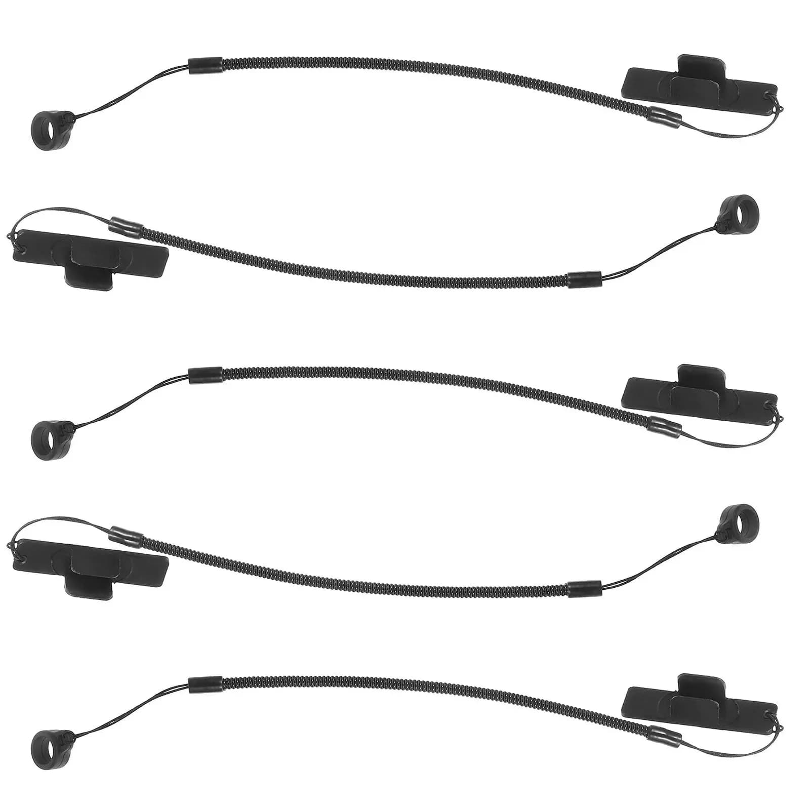 5 Pezzi Supporto Elastico a Molla per Stilo, Cinghia di Sicurezza Retrattile per Penna da Disegno Tablet, Laccetto per Touchscreen