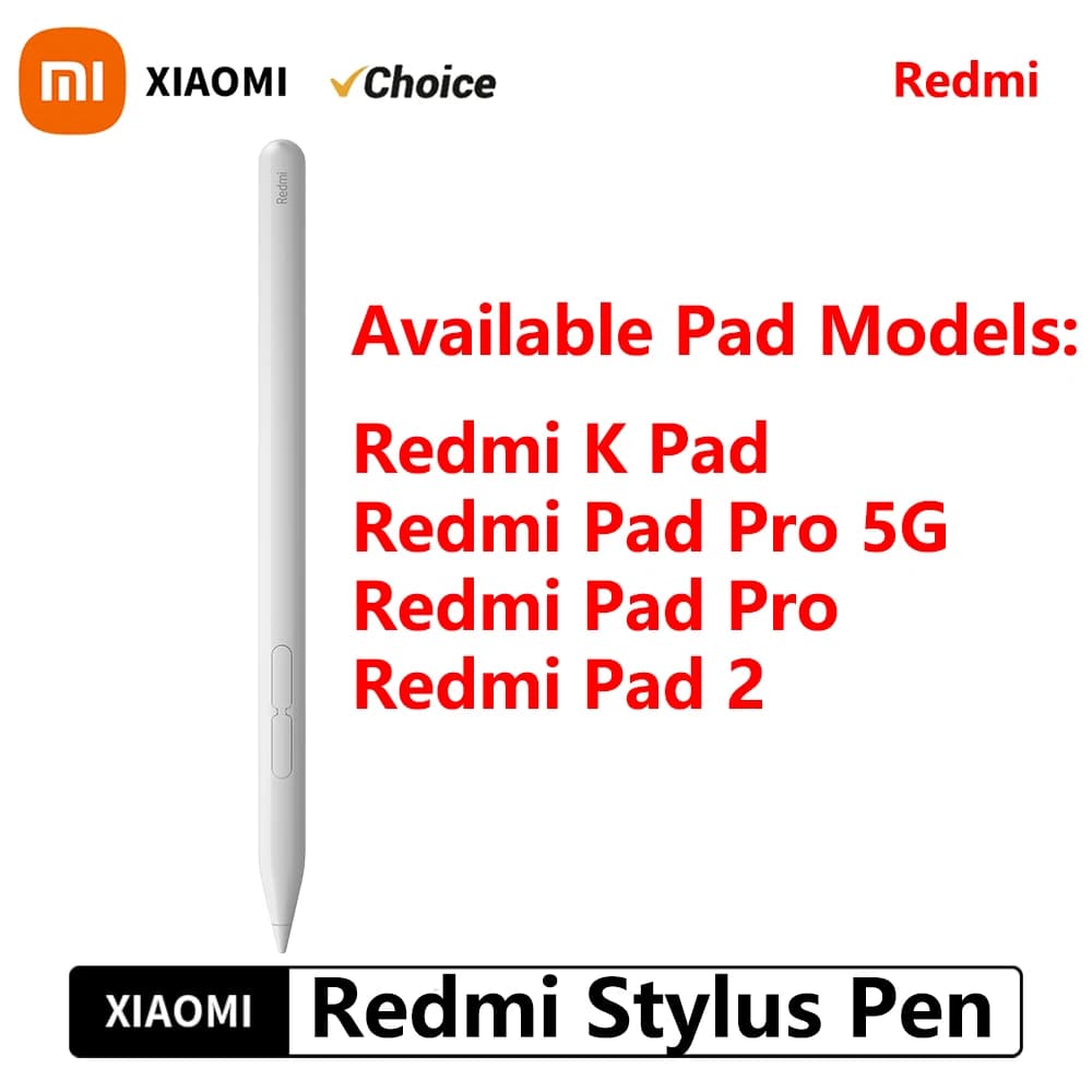 Penna stilo originale Redmi 240Hz per disegno, scrittura e screenshot su tablet, touch screen, 4096 livelli di pressione, ricarica Type-C, versione cinese.