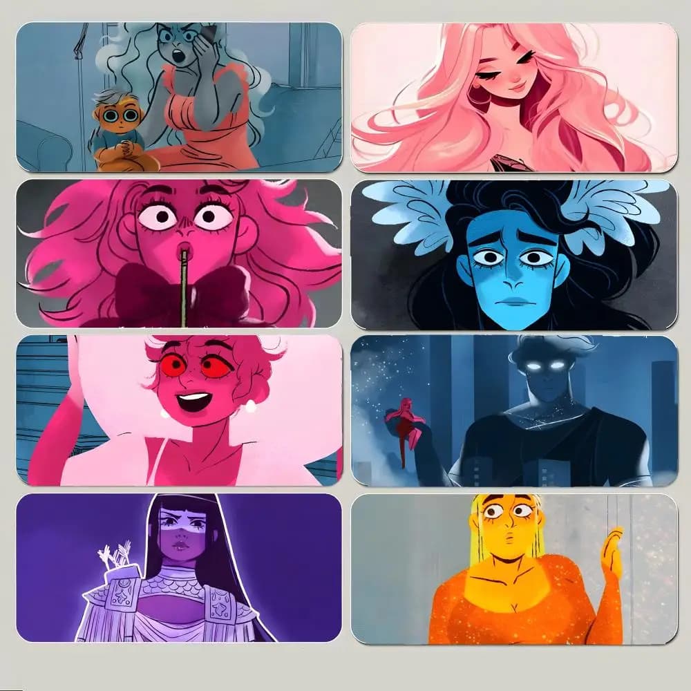 F-Fantasy Casual Myth Modernized Lore Olympus Mouse Pad Large Gaming Mousepad with Thick Stitched Edge Non-Slip Desk Mat