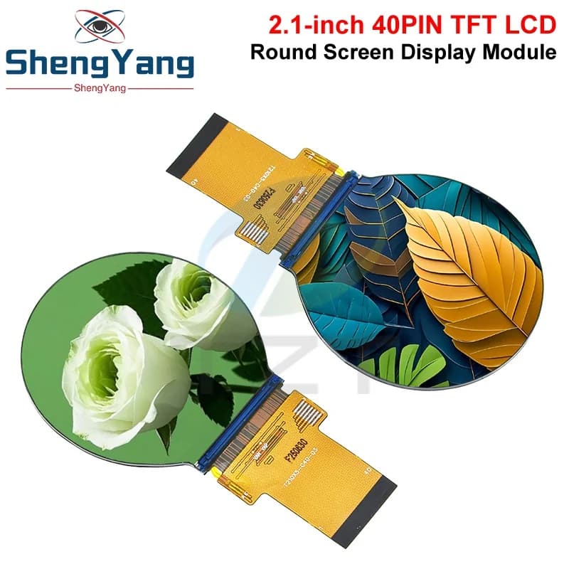 TZT IPS 2.1 inches 40PIN SPI 262K TFT LCD Round Screen Display No Touch ST7701 Drive IC 480*480 RGB Interface for Arduino UNO R3
