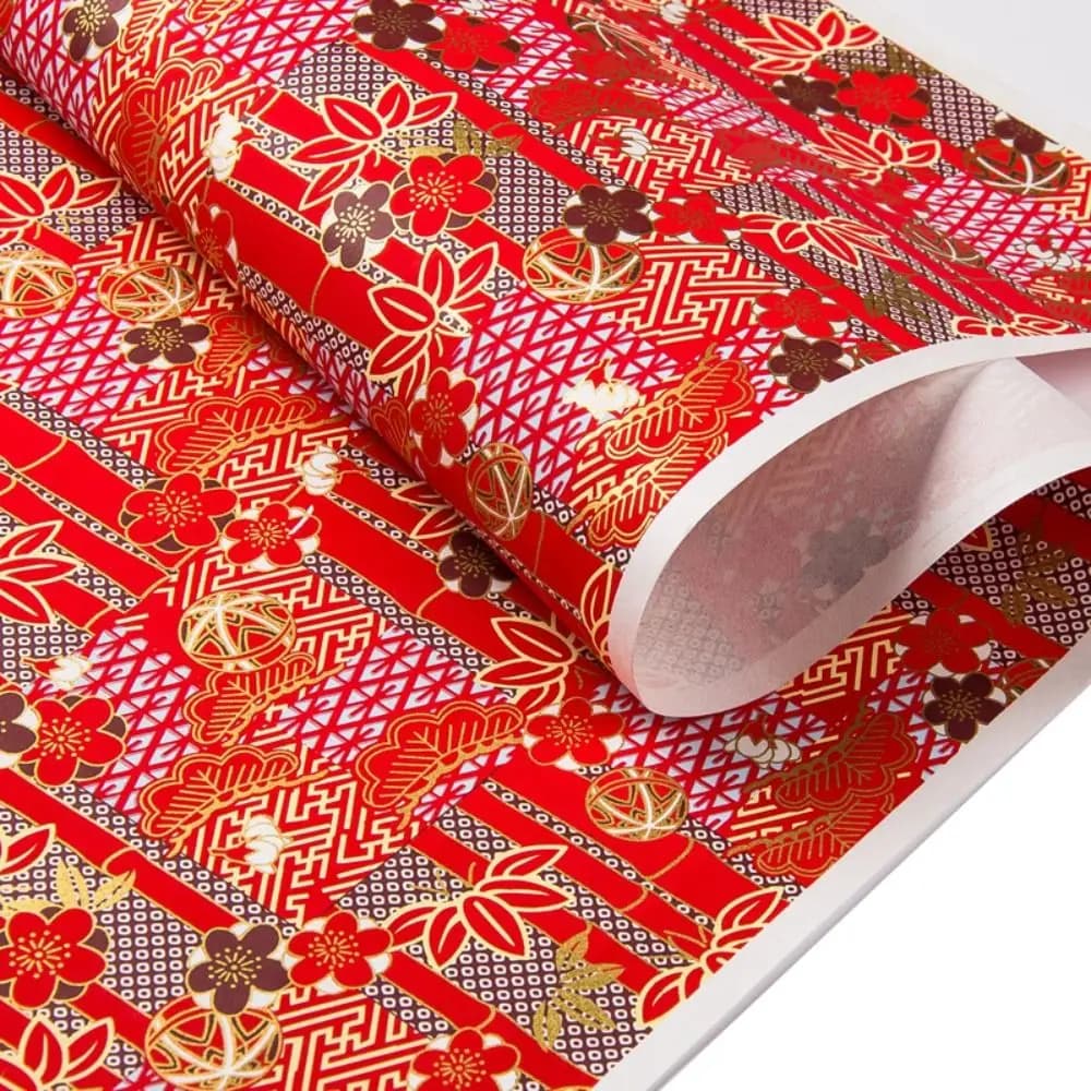DIY Art Material Japanese Style Gift Wrap Paper Sakura Pattern Paper-cut Origami Paper 42*58cm Folding Paper Creativity Exercise