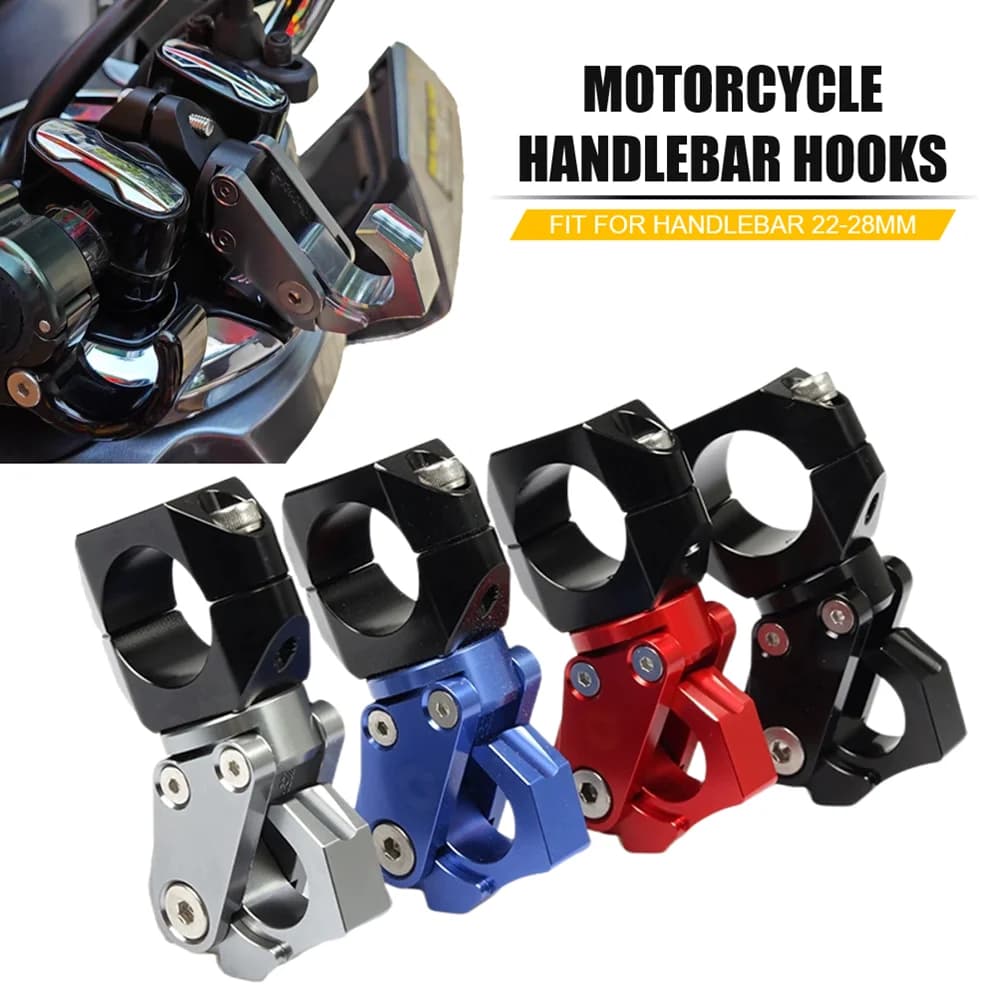 22 MILLIMETRI-28 MILLIMETRI Moto Universale Bagagli Borsa Gancio Artiglio Gancio Crotchet Grip Casco Titolare Manubrio Traversa Paraurti Gancio parti