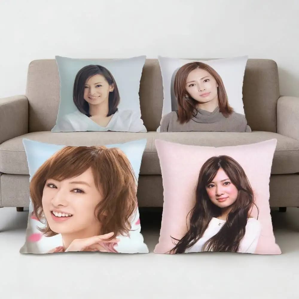 Actor Kitagawa keiko Pillow Case Sofa Living Room for Bedroom car Headboard Backrest Cushion Square Cushion Nap Time