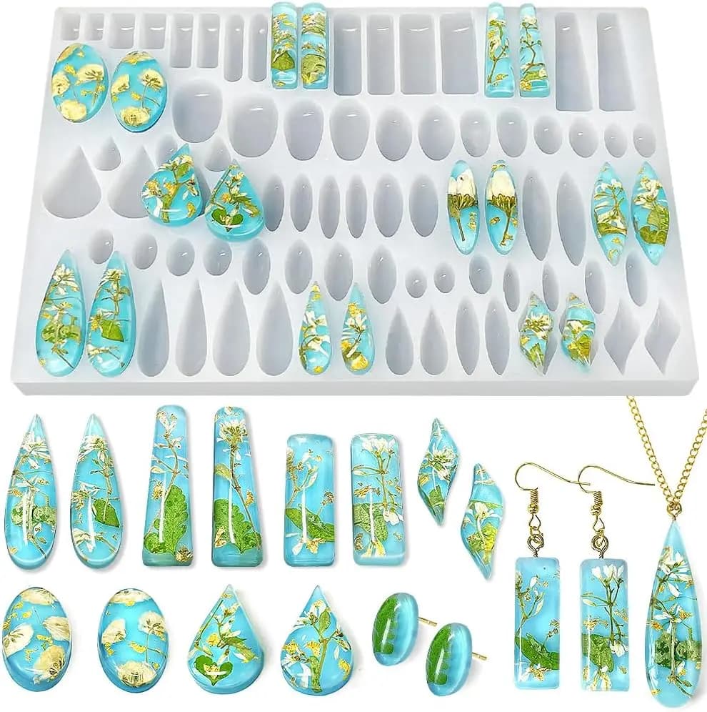 Smooth Earrings Silicone stamp Snake Snake UV resin mold for creation of cabochon jewelry