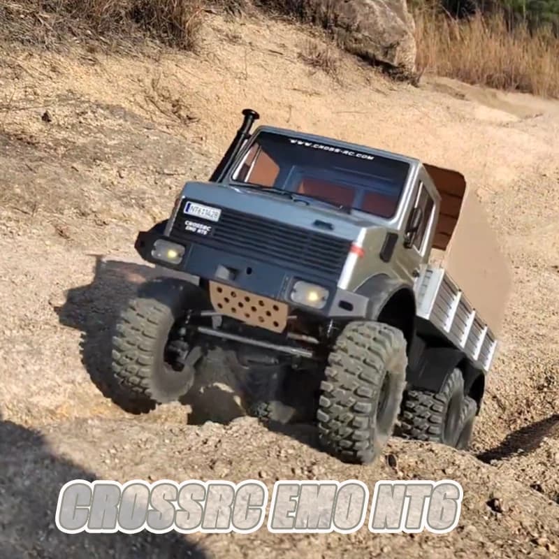 Crossrc EMO 1/10 6x6 NT6 Climbing Car Differential Dual Speed Waterproof Hardcore Off-Road RC Remote Car