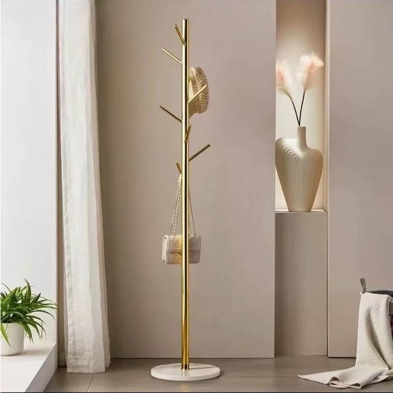 Appendiabiti Moderno in Acciaio Inossidabile Italiano, Elegante Mobile Contenitore per Camera da Letto, Soggiorno e Ingresso