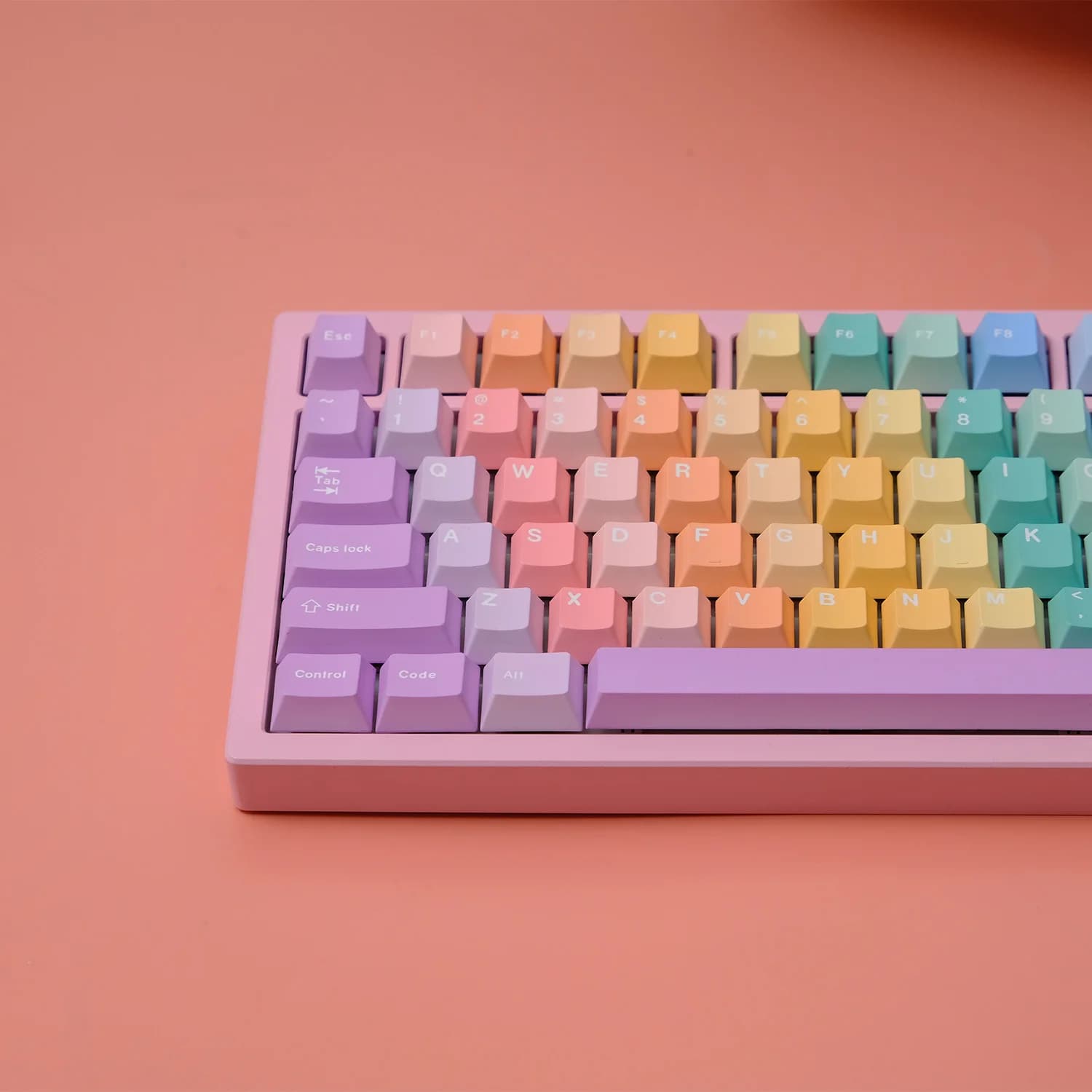 Copritasti gommosi sfumati 150 tasti PBT Cherry Profilo ISO Colore Gommoso Copritasto carino per giochi di layout personalizzati fai da te Tastiera meccanica