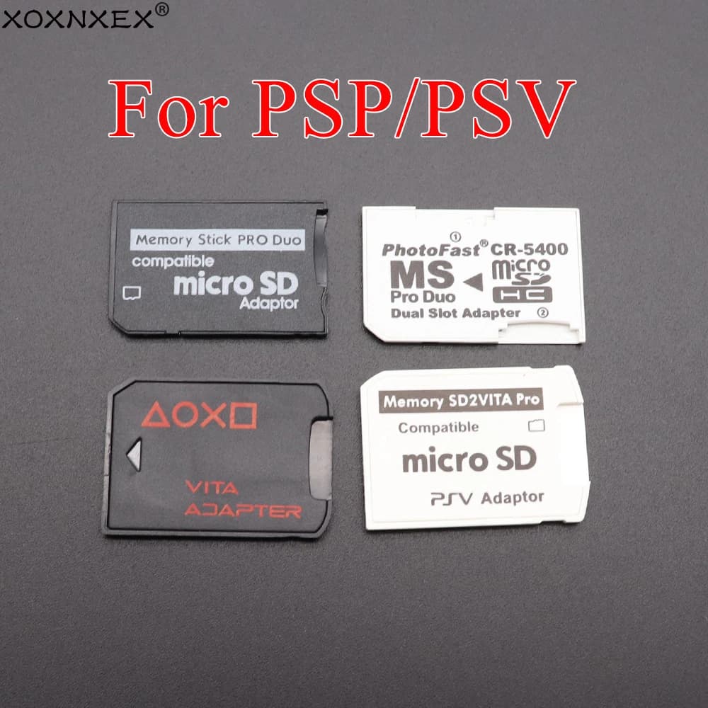 1PCS Adattatore per scheda di memoria Micro SD TF Flash Card a Memory Stick MS Pro Duo per PSP PSV Card Adattatore singolo/doppio a 2 slot